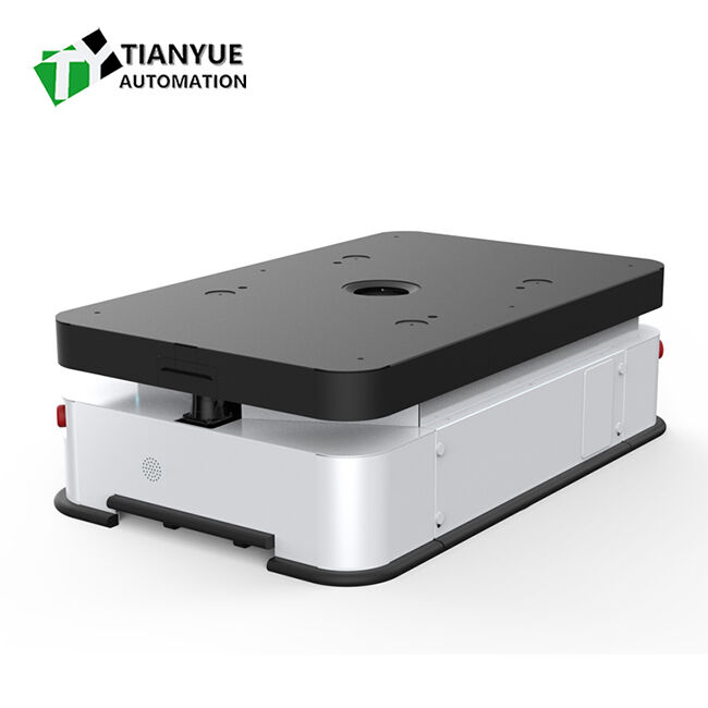 AGV Automated Guided Vehicle with 400 Kg Load Capacity 942Mm Rotational Diameter and Two-Wheel Differential Drive for Warehouse Automation