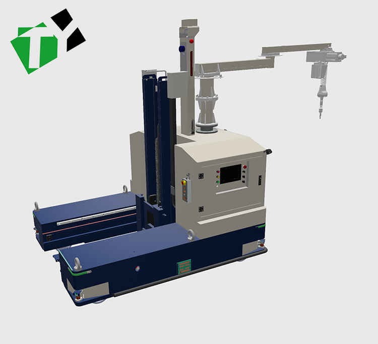 Intelligent Unmanned Forklift with Front Bumper Safety Anti-Collision Edge and LiDAR Vision-based SLAM Navigation for 8~10h Endurance