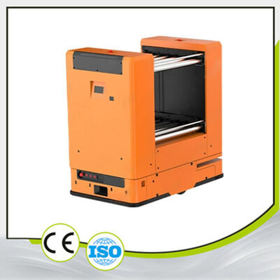 70dB AGV Automated Guided Vehicle Double-Layer Roller Backpack AGV Material Box Docking Single 50KG-100KG Customized