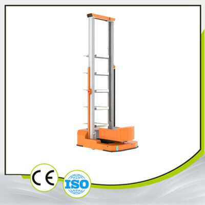 AGV Automated Guided Vehicle Light Load 30KG Material Box AGV Differential Drive Telescopic Clip Lifting Height 2m