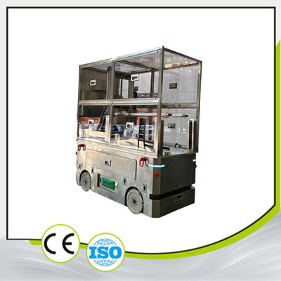 50KG Load AGV Automated Guided Vehicle Full Front-Moving Fork Picks Up LCD Panels Dust-Free Working Environment