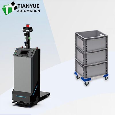 Intelligent Unmanned Forklift with Laser RFID Navigation System 300KG Load Capacity and Polyurethane Tires for Warehouse Operations